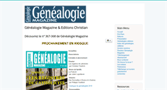 Desktop Screenshot of genealogiemagazine.com