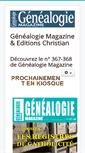 Mobile Screenshot of genealogiemagazine.com